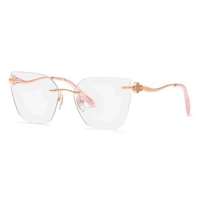 очила,chopard,vchl84s,butterfly,woman,glasses,shiny,copper,gold,(pink)