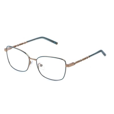 очила,escada,vesf37,square,woman,glasses,shiny,camel,with,coloured,parts,(blue)