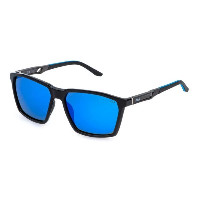 слънчеви,очила,слънчеви,очила,fila,sfia07,geometric,polarized,sunglasses,black,(total,shiny,black)