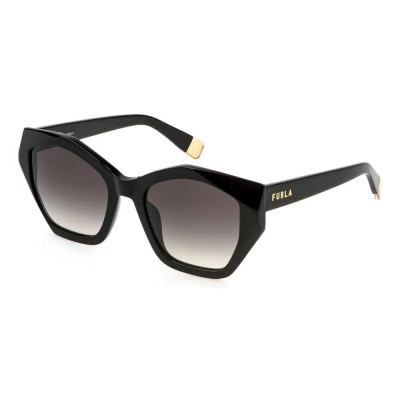 слънчеви,очила,слънчеви,очила,furla,sfu885,geometric,woman,sunglasses,shiny,black,(black)