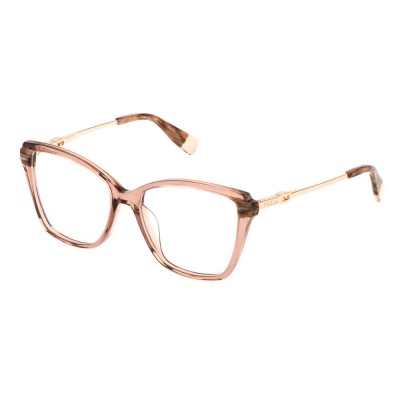 очила,furla,vfu830,square,woman,glasses,brown,(shiny,transp.light,brown)