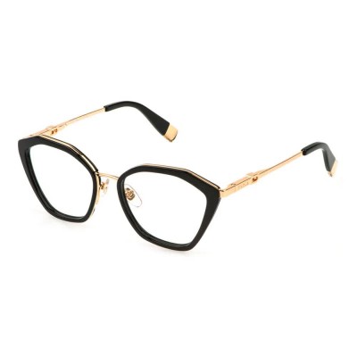 очила,furla,vfu831,geometric,woman,glasses,black,(shiny,total,rose,gold)
