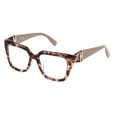 очила,furla,vfu866,square,woman,glasses,brown,fantasy,(brown)
