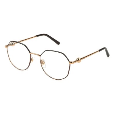 очила,furla,vfu870,geometric,woman,glasses,shiny,rose,gold,with,shiny,full,brown,pa,(golden)