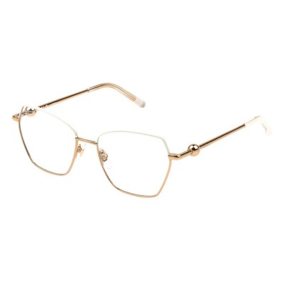 очила,furla,vfu871,geometric,woman,glasses,golden,(shiny,rose,gold,w,ivory,parts)