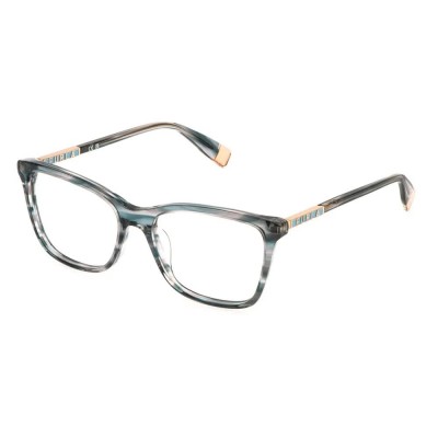 очила,furla,vfu874,square,woman,glasses,stripped,blue,grey,(grey)