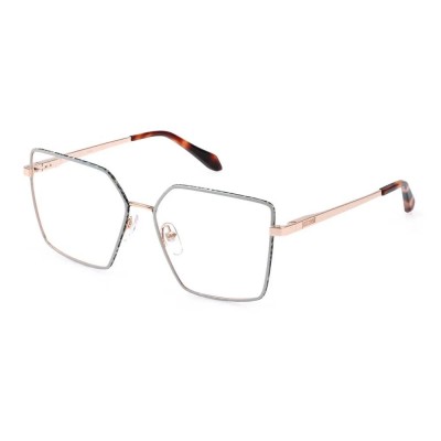 очила,just,cavalli,vjc132,geometric,woman,glasses,shiny,gold,copper,with,coloured,parts,(pink)