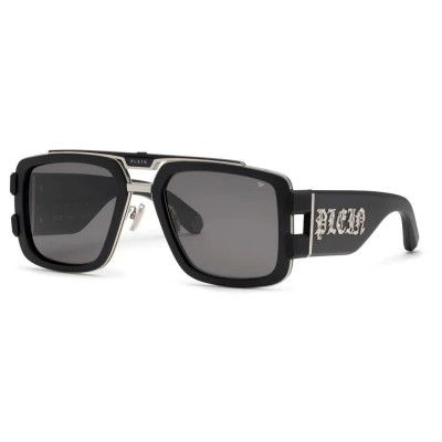 слънчеви,очила,слънчеви,очила,philipp,plein,plein,eagle,sunglasses,shiny,palladium,w,semi,matt,black,parts,(black)