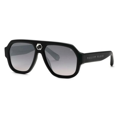 слънчеви,очила,слънчеви,очила,philipp,plein,spp143,geometric,sunglasses,matt,sandblasted,black,(black)