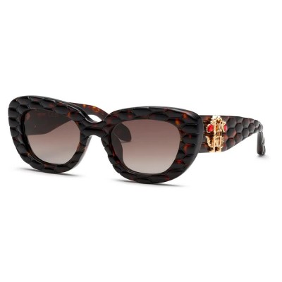 слънчеви,очила,слънчеви,очила,roberto,cavalli,src058s,geometric,woman,sunglasses,shiny,brown,yellow,havana,(brown)