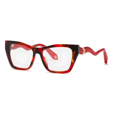 очила,roberto,cavalli,vrc117m,square,woman,glasses,shiny,red,havana