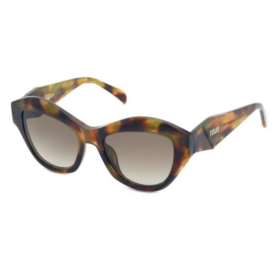 слънчеви,очила,слънчеви,очила,tous,stoc77,geometric,woman,sunglasses,brown,green,havana