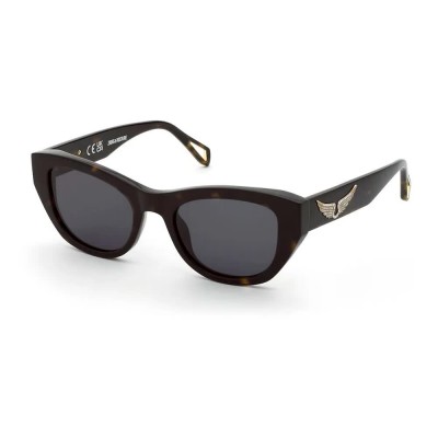 слънчеви,очила,слънчеви,очила,zadig&voltaire,szv459s,butterfly,woman,sunglasses,shiny,dark,havana,(brown)