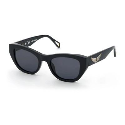 слънчеви,очила,слънчеви,очила,zadig&voltaire,szv459s,butterfly,woman,sunglasses,shiny,black