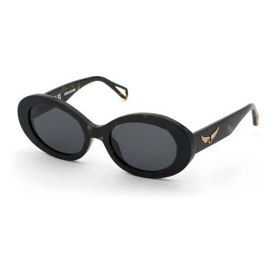 слънчеви,очила,слънчеви,очила,zadig&voltaire,szv460,oval,woman,sunglasses,shiny,dark,havana