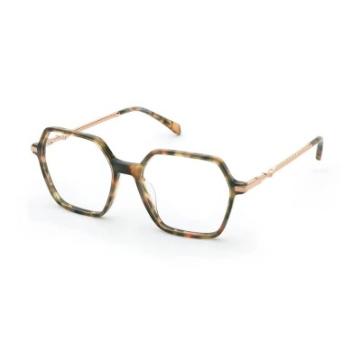 очила,zadig&voltaire,vzv448,geometric,woman,glasses,peach,havana,(green,brown)