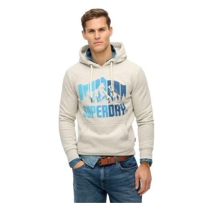 суичър,мъжки,пуловери,superdry,mountain,rainbow,hoodie,beige,(glacier,grey,marl)
