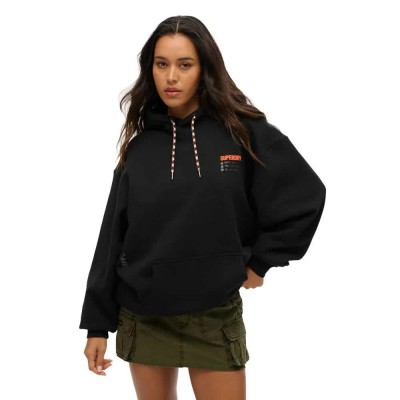 суичър,дамски,блузи,superdry,utility,sport,logo,pluse,size,hoodie,black