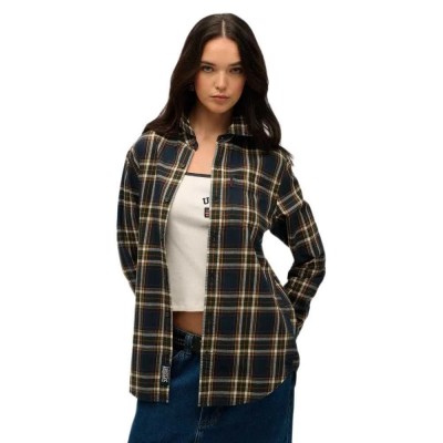 карирана,риза,дамски,блузи,дамски,ризи,superdry,vintage,check,pluse,size,shirt,blue,(bryce,check,navy)