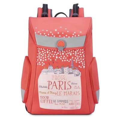 раница,раници,delsey,back,to,school,15.6l,backpack,red,(pink)
