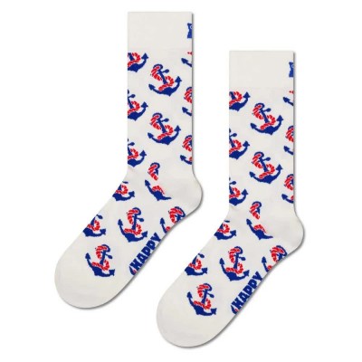 чорапи,мъжки,чорапи,happy,socks,anchor,crew,socks,white,(white)