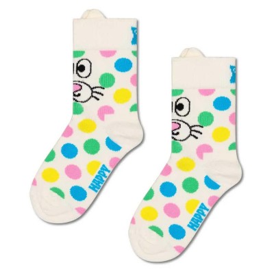 чорапи,детски,чорапи,happy,socks,dotted,bunny,crew,socks,white,(white)