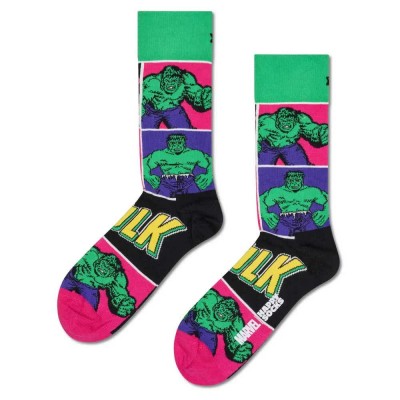чорапи,мъжки,чорапи,happy,socks,marvel,the,hulk,opt,1,crew,socks,multicolor,(green)