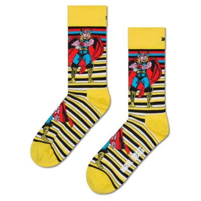 чорапи,мъжки,чорапи,happy,socks,marvel,thor,crew,socks,yellow,(yellow)