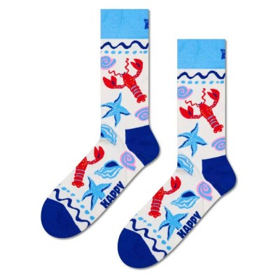 чорапи,мъжки,чорапи,happy,socks,seafood,crew,socks,white
