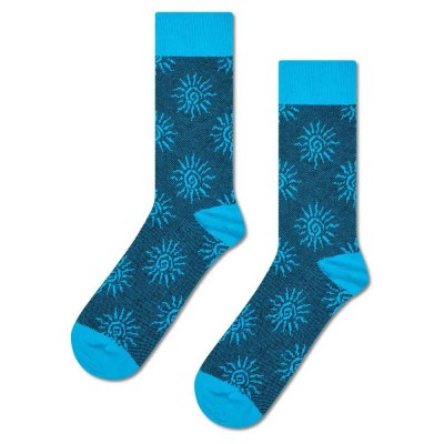 чорапи,мъжки,чорапи,happy,socks,sun,jacquard,crew,socks,blue,(blue)
