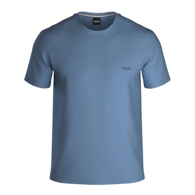 тениска,мъжки,пижами,boss,rib,short,sleeve,pyjama,t,shirt,light,pastel,blue,(blue)