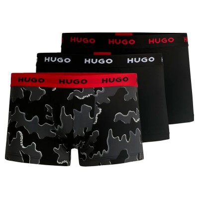 боксерки,мъжко,бельо,hugo,design,10267989,boxers,3,units,black,white,blue,(black)