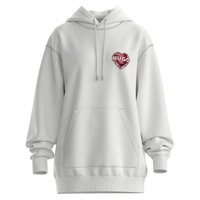 блуза,дамски,блузи,hugo,dejandra,sweatshirt,white