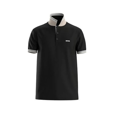 мъжки,блузи,с,яка,boss,paddy,short,sleeve,polo,charcoal,(black)