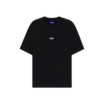 тениска,мъжки,тениски,hugo,nalono,10250555,blue,short,sleeve,t,shirt,black