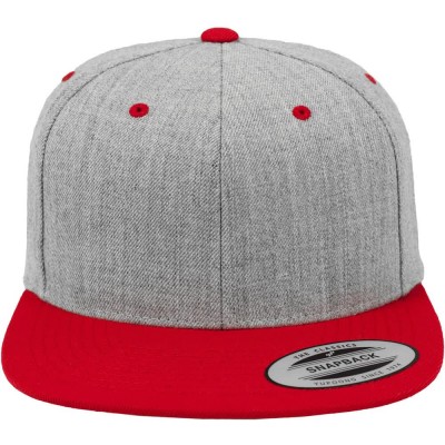 шапка,с,козирка,всички,шапки,flexfit,classic,2,tone,snapback,cap,grey,(heather,red)