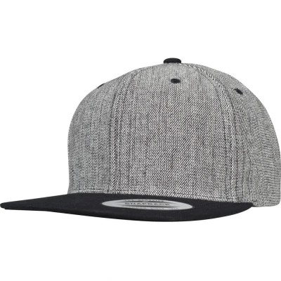 шапка,с,козирка,всички,шапки,flexfit,melange,solid,snapback,cap,grey,(melange,black)