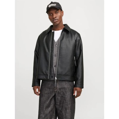 яке,мъжки,якета,jack,&,jones,austin,leather,jacket,black