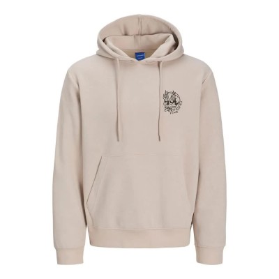суичър,мъжки,пуловери,jack,&,jones,bradley,frank,hoodie,beige,(moonbeam)