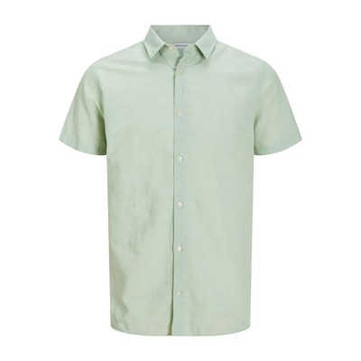 риза,с,къс,ръкав,мъжки,ризи,jack,&,jones,breeze,linen,blend,short,sleeve,shirt,iceberg,green,(green)