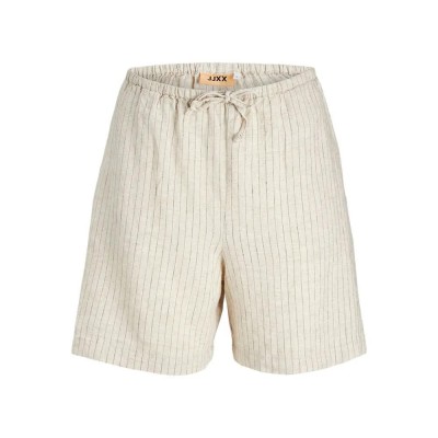 къси,панталони,дамски,панталони,jack,&,jones,breeze,summer,jjxx,high,waist,shorts,feather,gray,pinstripe,(beige)