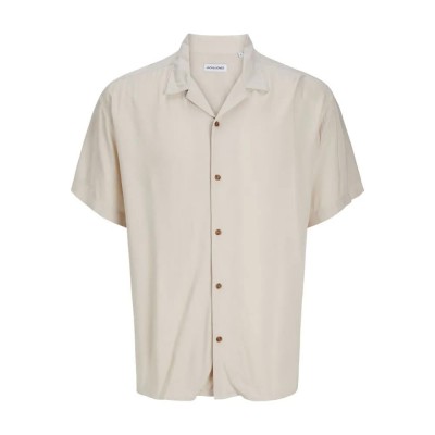 риза,с,къс,ръкав,мъжки,ризи,jack,&,jones,jeff,solid,resort,short,sleeve,shirt,moonbeam,(beige)