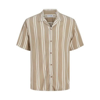 риза,с,къс,ръкав,мъжки,ризи,jack,&,jones,jeff,stripe,resort,short,sleeve,shirt,beige,(crockery)