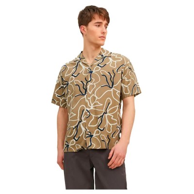 риза,с,къс,ръкав,мъжки,ризи,jack,&,jones,ladrew,print,resort,short,sleeve,shirt,covert,green,(green)