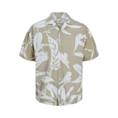 риза,с,къс,ръкав,мъжки,ризи,jack,&,jones,ladrew,print,resort,short,sleeve,shirt,white,pepper,(beige)