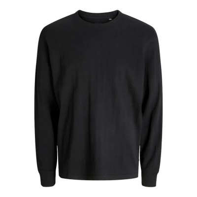 тениска,мъжки,тениски,jack,&,jones,lakole,drop,needle,styd,long,sleeve,t,shirt,black,(black)