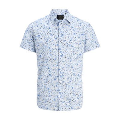 риза,с,къс,ръкав,мъжки,ризи,jack,&,jones,lasummer,print,short,sleeve,shirt,super,sonic,(blue)