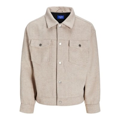 мъжки,якета,jack,&,jones,ridgewood,melange,overshirt,beige,(peyote)