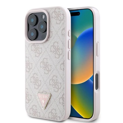 други,аксесоари,guess,guhcp16lp4tdpp,iphone,16,pro,6.3´´,phone,case,pink,(pink)