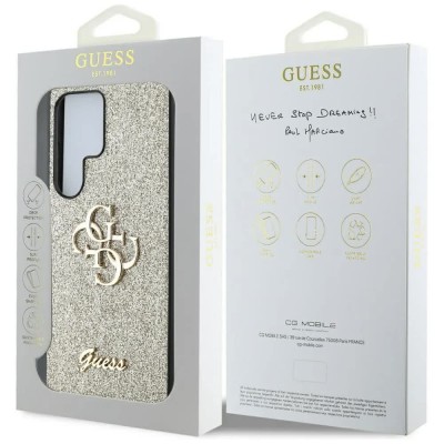 други,аксесоари,guess,guhcs25lhg4sgd,samsung,galaxy,s25,ultra,phone,case,golden,(gold)